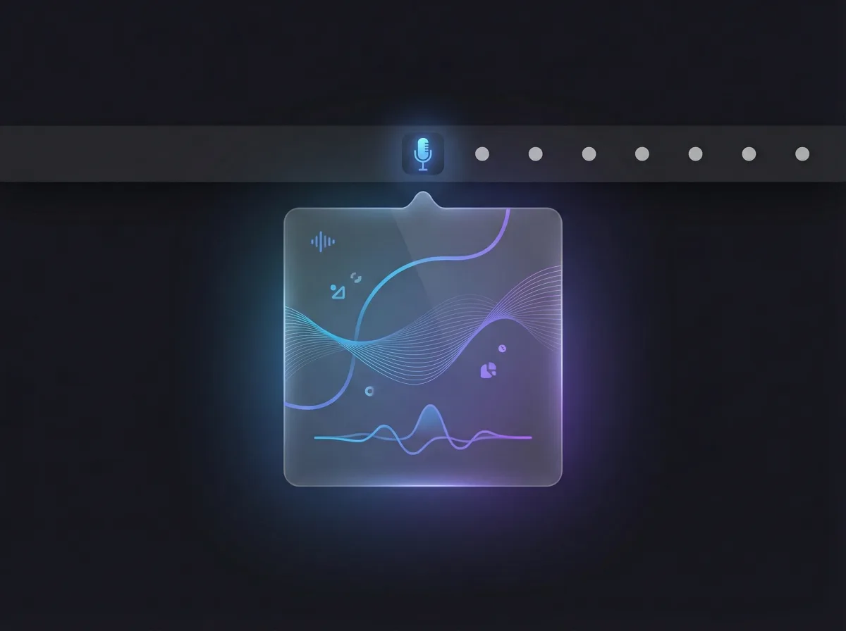 Menu-bar native app illustration